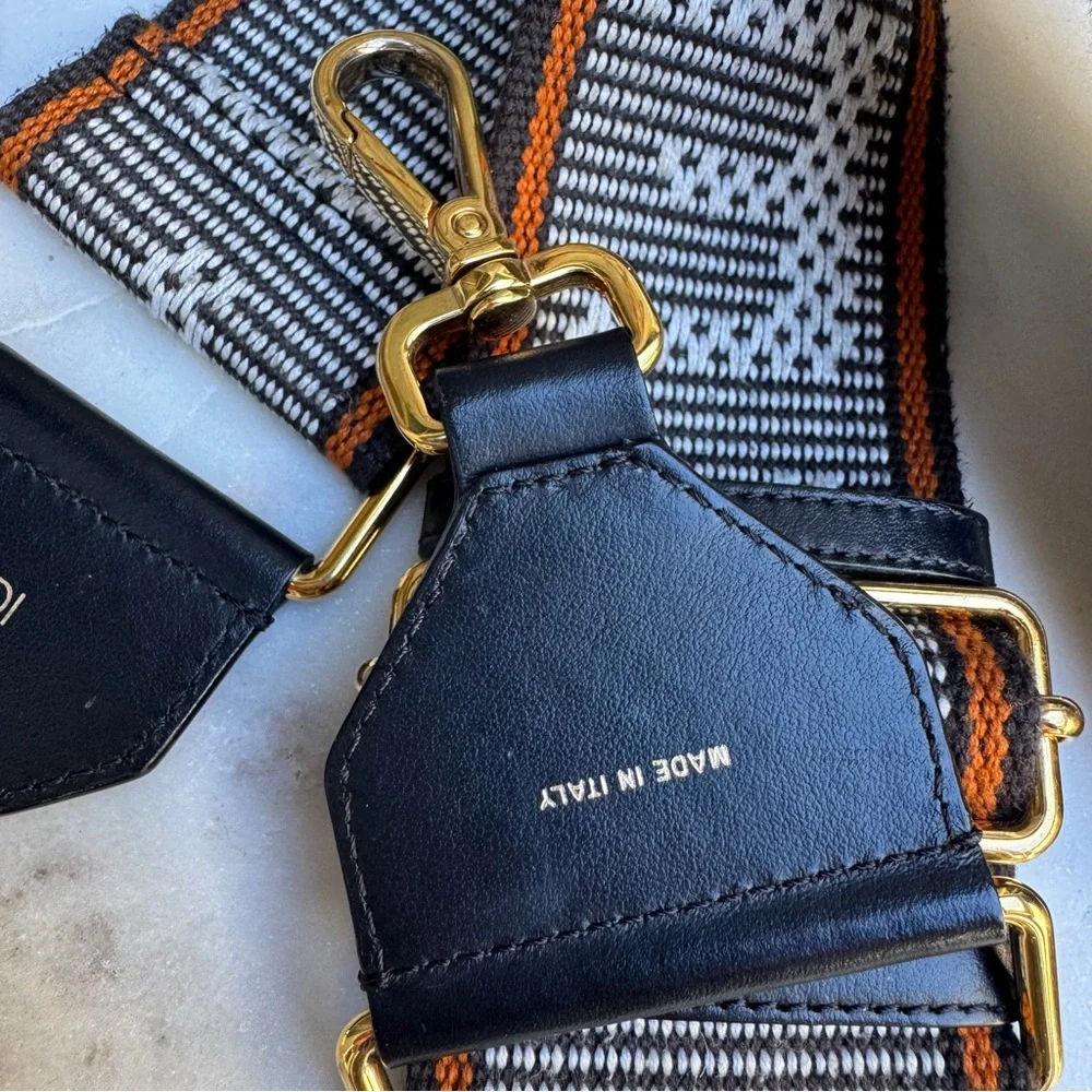 Fendi Strap You Adjustable Woven Wide Guitar Crossbody Strap - Picture 10 of 12